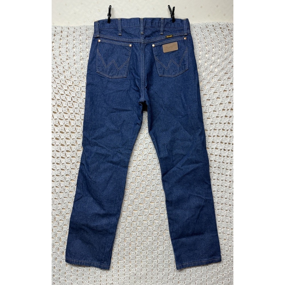 Wrangler Jeans Men 33x32 Fits 32x32 Original Fit Blue Denim Western Cowboy 13MWZ